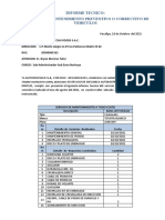 17 - Modelo Informe Servicio Mantenimiento de Vehiculos 120000 KM CORRECTIVO 118-10-21