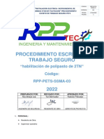 RPP-PETS-SSMA-03 Habilitación de Polipasto de 2TN-2022