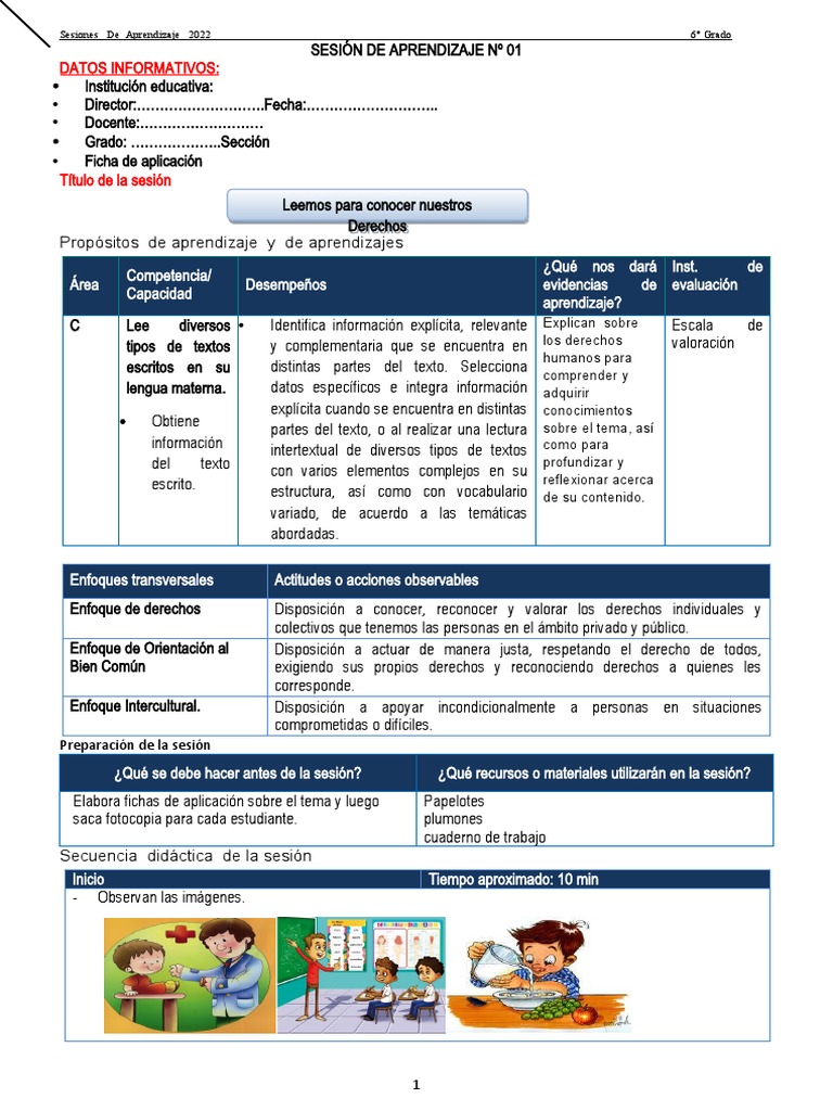 Derechos de los Niños en el Aula | PDF | Aprendizaje | Cómics