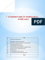 Tema 1. Introducere in Psihologia Judiciara