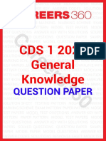 CDS I General Knowledge 2021