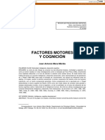 Factores Motores Y Cognición: Juan Antonio Mora Mérida
