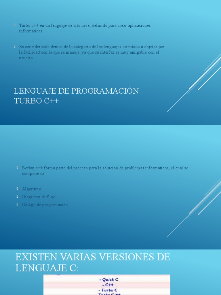 Lenguaje de Programación Turbo C++ | PDF | C ++ | Lenguaje de programación