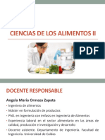 Presentación Ciencias de Los Alimentos II 2022-2