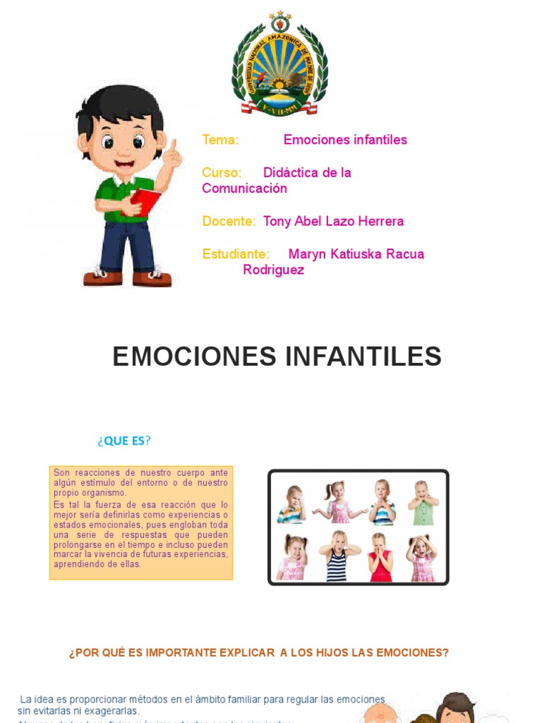Emociones Infantiles: Guía para Padres | PDF | Las emociones ...
