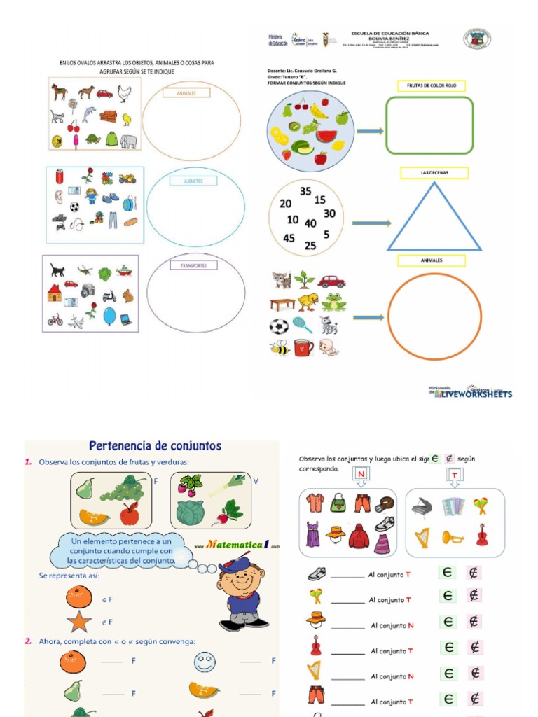 Ejercicios de Los Conjuntos PDF