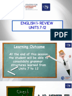 English 1 - Review 7 - 12