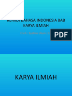 Remidi Bahasa Indonesia Bab Karya Ilmiah