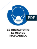 Señaletica Uso de Mascarilla