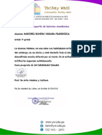 Informe Academico Fabiana 3 Grado