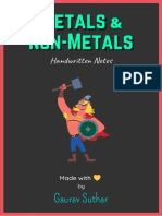 Metals and Non-Metals Notes - Removed
