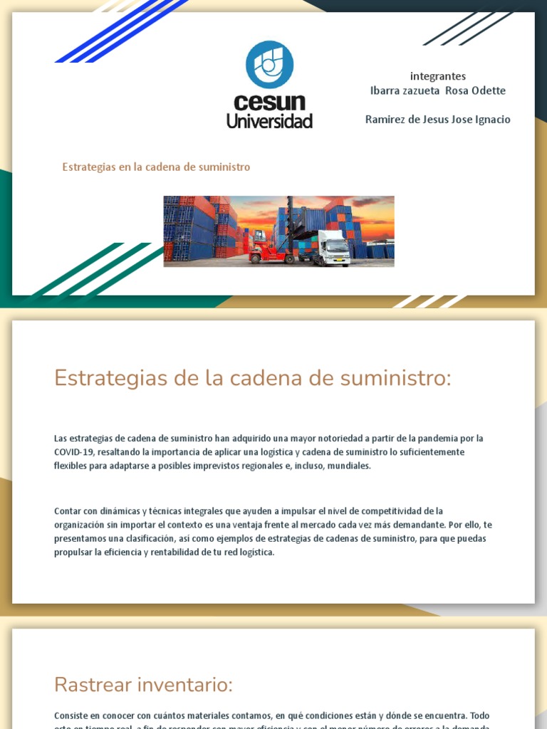 1.1estrategias de Cadena de Suministro | PDF | Logística | Business