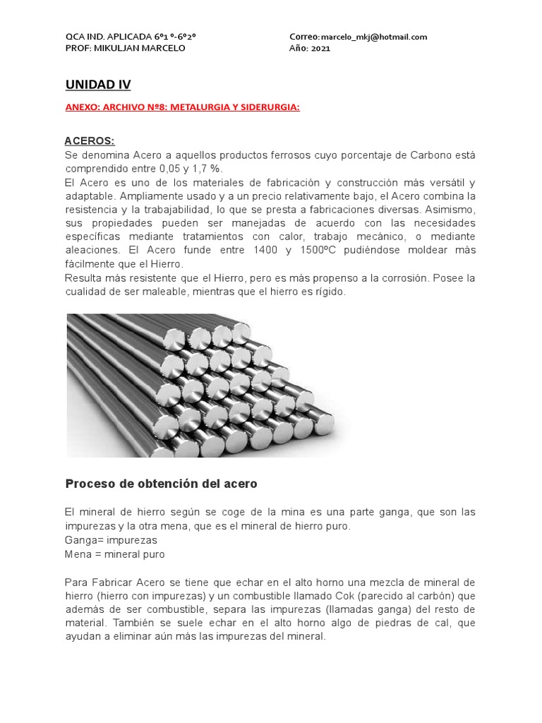 Anexo TP 8 | PDF | Acero | Hierro