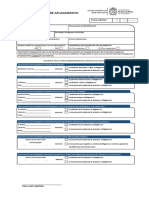 Formato Aplazamiento Pregrado