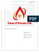 Ed Business Plan CLEAN E Pvt. LTD.: Entrepreneurship Development CIA by