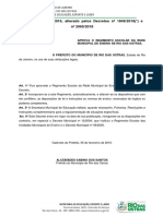 Decreto 1391-16 - Aprova o Regimento Escolar - Alterado Pelos Decretos 1849-18 e 2065-18