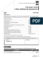 Cost DJB - ICAI Mat Additional