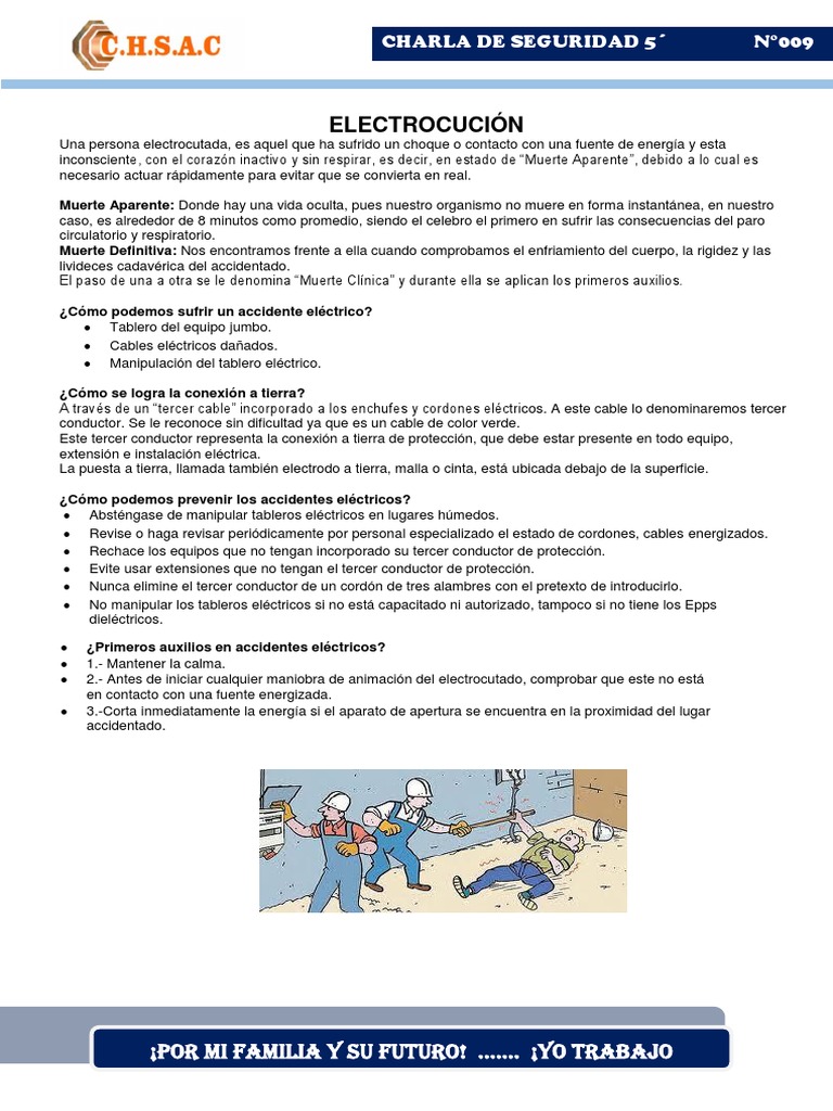 009 - Electrocucion | PDF | Muerte | Ingenieria Eléctrica