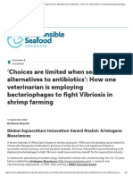 Choices Are Limited When Searching For Alternatives To Antibiotics How One Veterinarian Is Employing Bacteriophages To Fight Vibriosis in Shrimp Farming