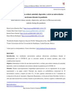 Intervención para Reducir Ansiedad, Depresión y Estrés en Universitarios Mexicanos Durante La Pandemia