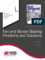 Fan and Blower Bearing Problems and Solutions