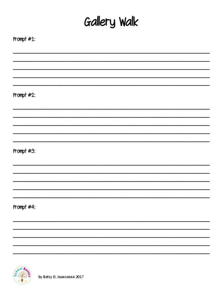 Gallery Walk Template Download Free PDF Learning Teachers