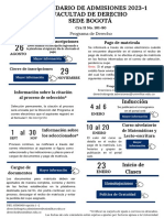 Calendarios Pregrado 20231 DERECHO BTA