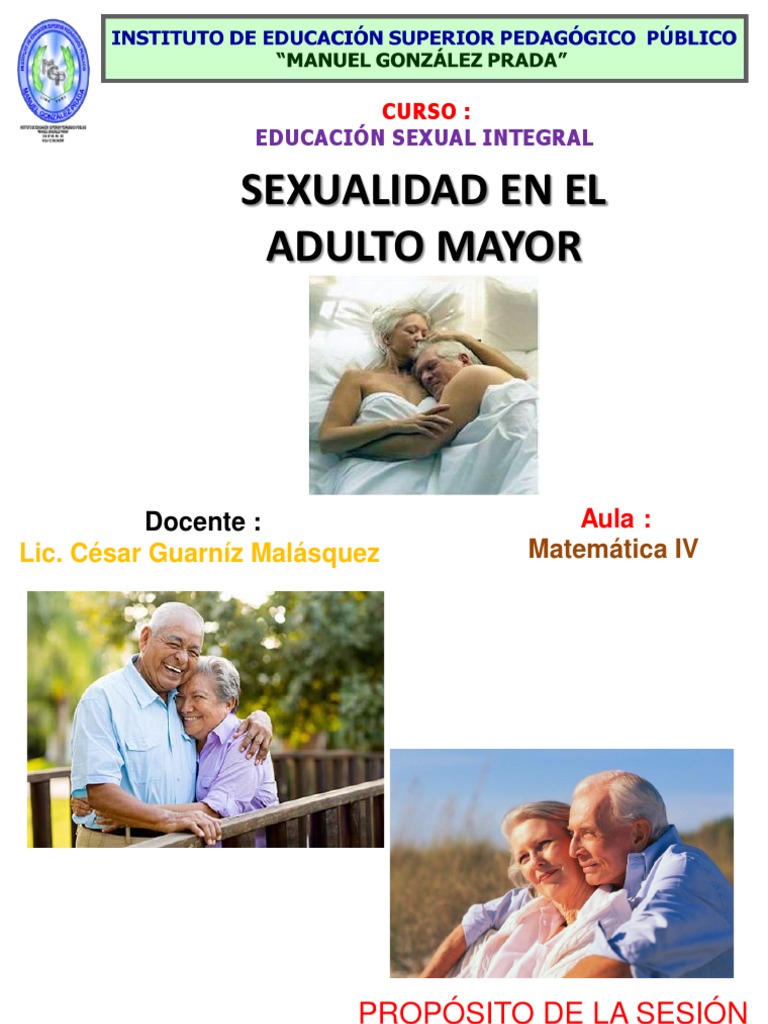 Sexualidad en El Adulto Mayor | PDF | La sexualidad humana | Vejez