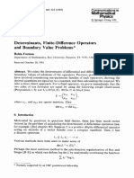 Determinants, Finite-Difference Operators and Boundary Value Problems