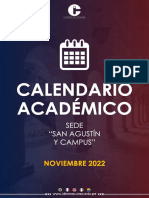 CALENDARIO ACADEMICO NOVIEMBRE 2022 SAN AGUSTÍN Y CAMPUS - Compressed