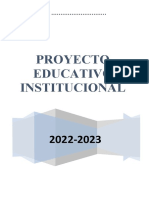 Proyecto Educativo Institucional Inicial 2022