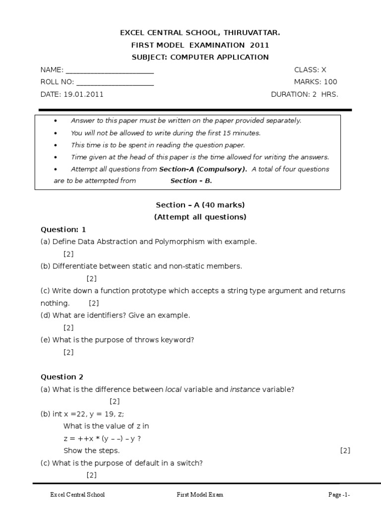 10 Computer Full Revision | PDF | Parameter (Computer Programming ...