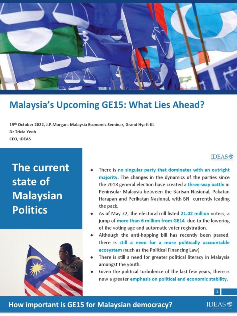 Malaysia GE15 JP Morgan Final | PDF | Democracy | Political Ideologies