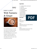 Anti-Inflammatory Hot Coco With Turmeric & Ginger - The Dr. Oz Show