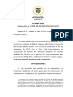 Revisión de sentencia de restitución de tierras en Cúcuta