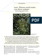 El Insomnio. Plantas Medicinales Con Efecto Sedante: Fitoterapia