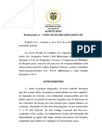 Conflicto de competencia resuelto entre juzgados de Cartagena y Bogotá