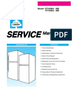 Refrigerator Manual: RT40MA/MB and RT44MA/MB Circuit Diagrams and Troubleshooting Guide