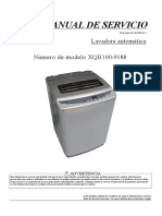Manual de Servicio: Lavadora Automática Número de Modelo XQB100-9188