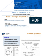 Orçamento de obras: conceitos, composição e quantitativos