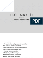 Tibbi Terminoloji 1-10
