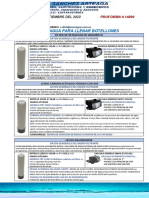 Proforma para sistema de filtración y osmosis inversa