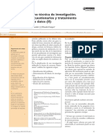 La Encuesta Como Técnica de Investigación. Elaboración de Cuestionarios y Tratamiento Estadístico de Los Datos (II)