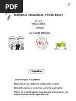 Cours MA Private Equity