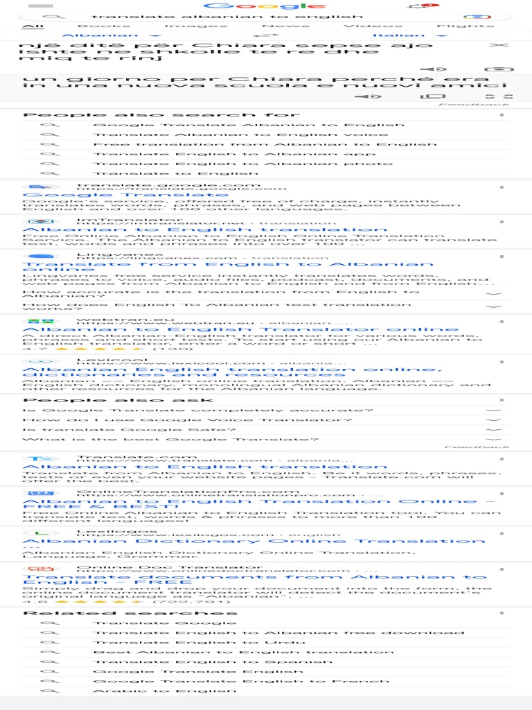 Google Translate English To Kosovan Language