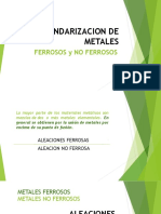 ESTANDARIZACIÓN DE METALES FERROSOS Y NO FERROSOS