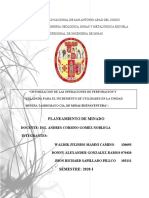 Proyecto de Investigacion, Planeamiento