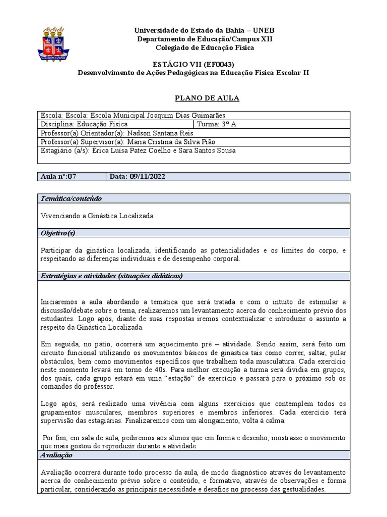 Ginástica Localizada na Educação Física | PDF | Carreira e Crescimento ...
