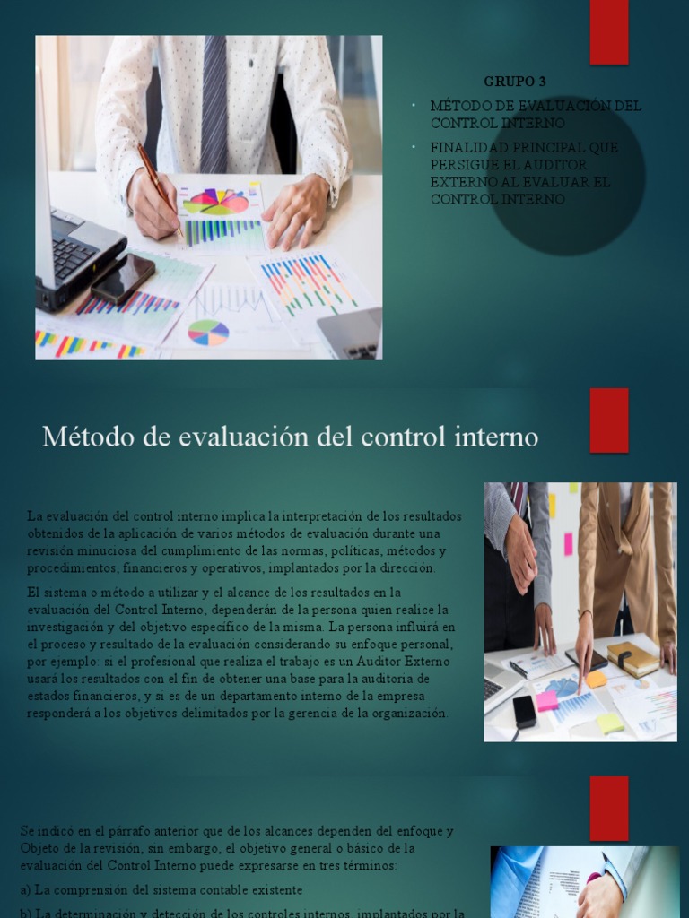 Métodos de Evaluación del Control Interno | PDF | Auditoría | Evaluación