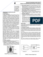 General Operating Instructions for Validyne Pressure Transducers